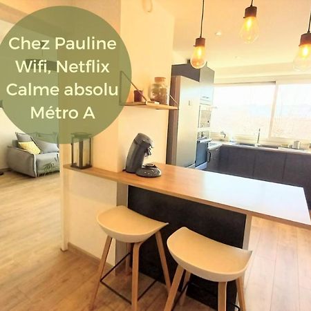 Magnifique Cocon - Metro A Republique - 2 Belles Chambres Avec Dressings - Wifi Gratuit - Netflix - Au Calme Absolu - Lumineux - Jardin Arbore Partage Dans La Residence Villeurbanne Dış mekan fotoğraf